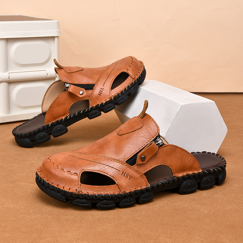 Summer Outdoor Men's Half Slippers Casual Lazybones' Shoes Fashion foto 4
