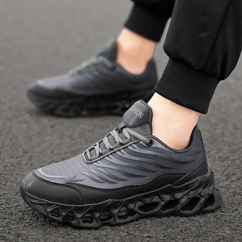 Men's Lace-up Sneakers Thick-soled Daddy Vulcanized Shoes Outdoor Running Sports Casual Shoes foto 2