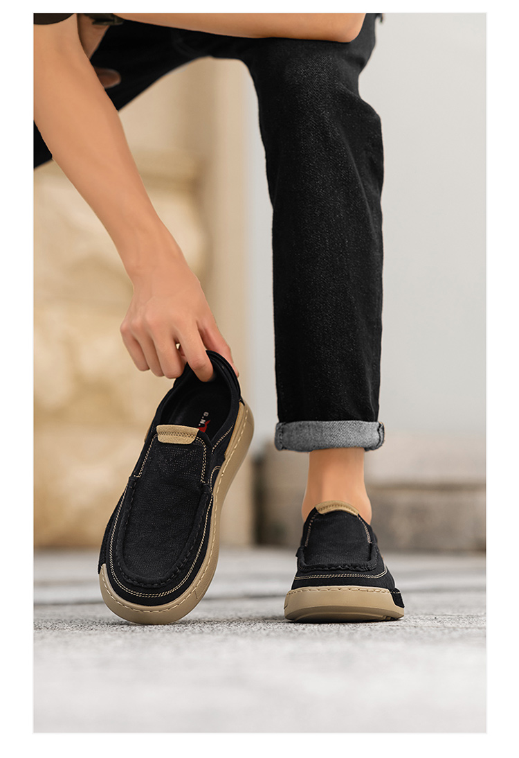 Casual Men's Shoes Lightweight Soft Sole Slip-on Dad Shoes foto 3
