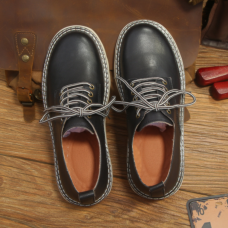 Leather Shoes Spring Men's Shoes Genuine Leather High-end Pure Leather Shoes foto 5
