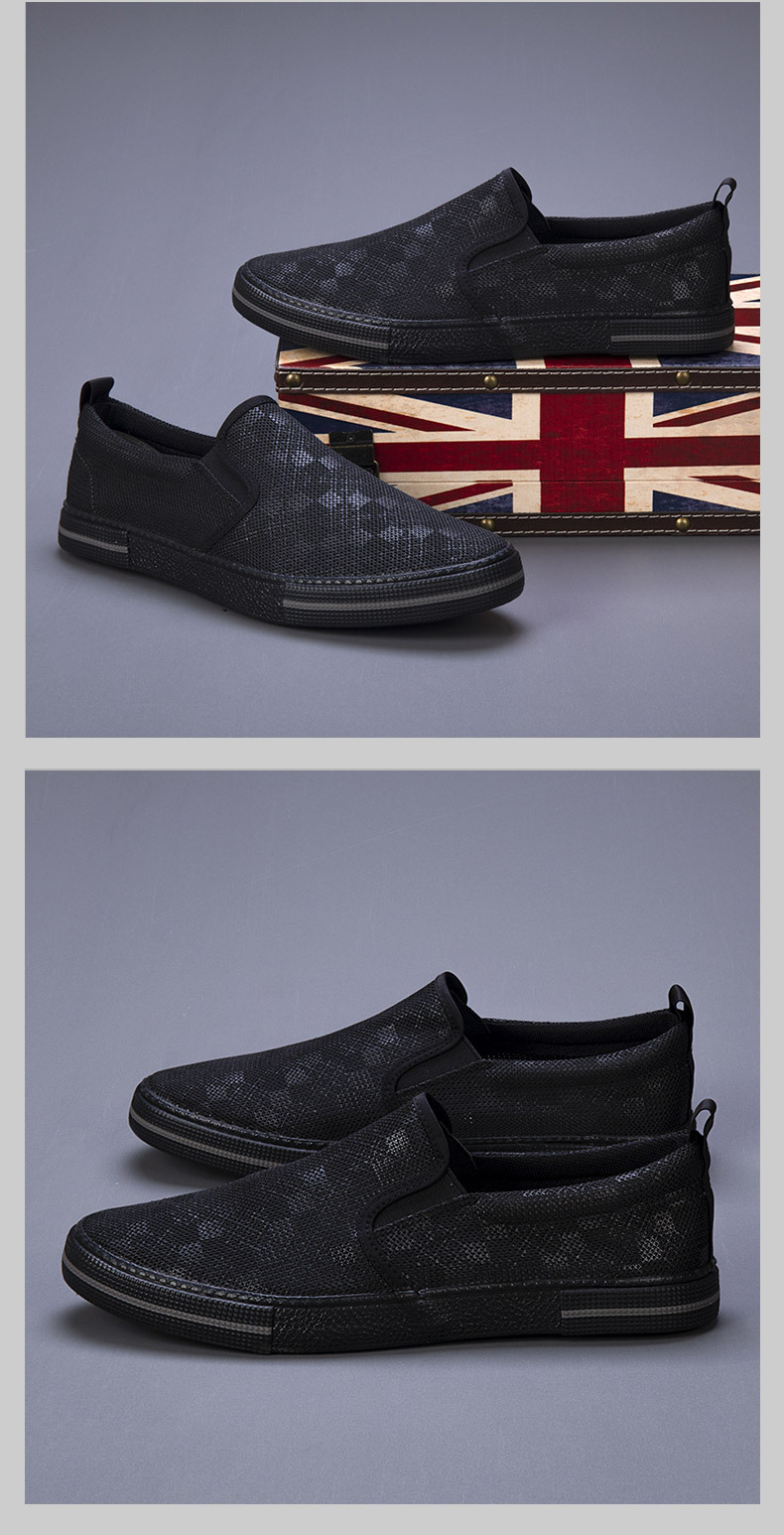 Men's Trendy Breathable Casual Flat Canvas Shoes foto 3