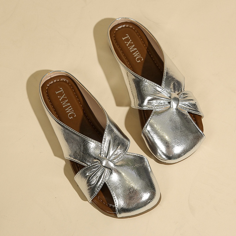 Women's Hollow-out Boken Half Slippers foto 4