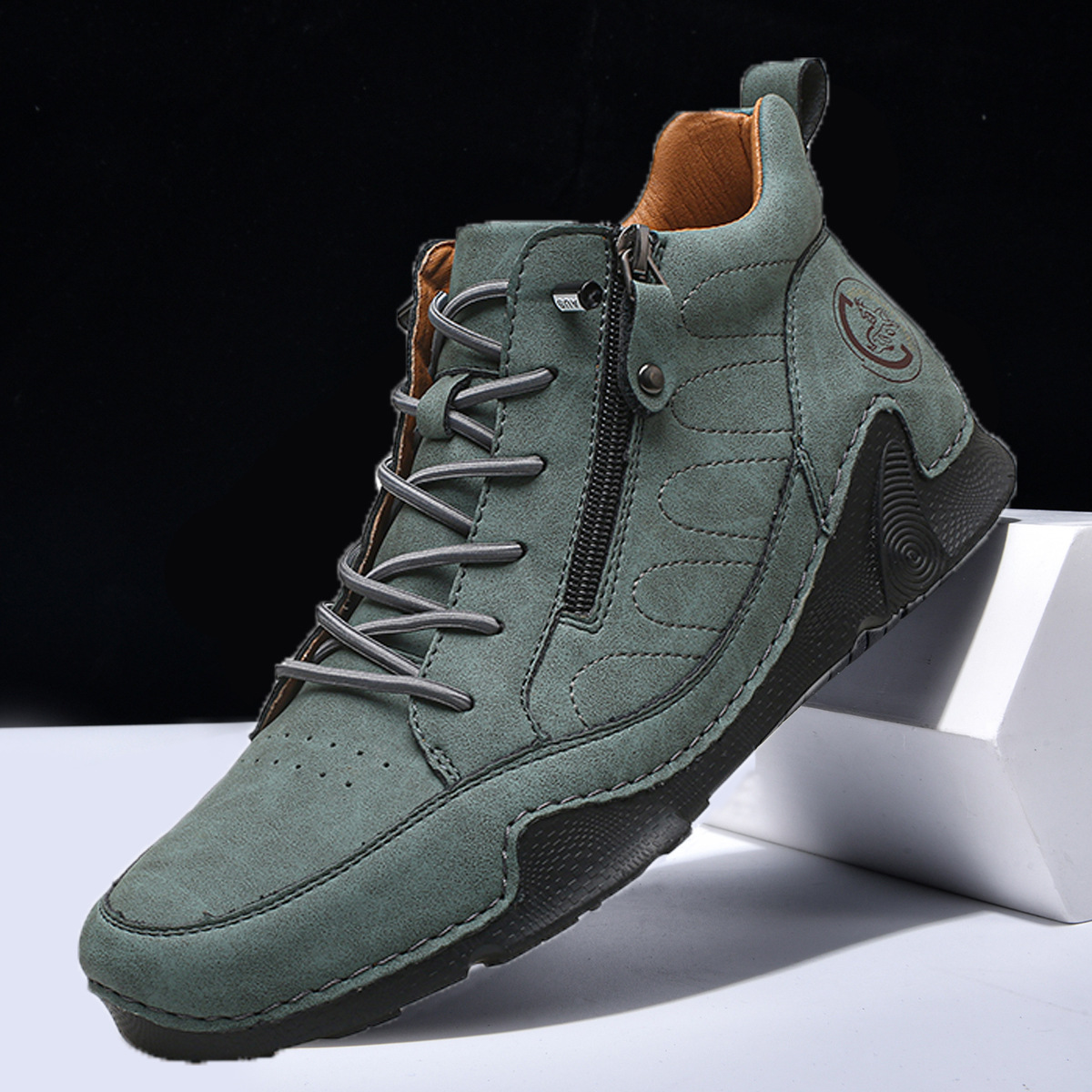 Mens Casual Leather Shoes Plus-size Athletic Shoes foto 2