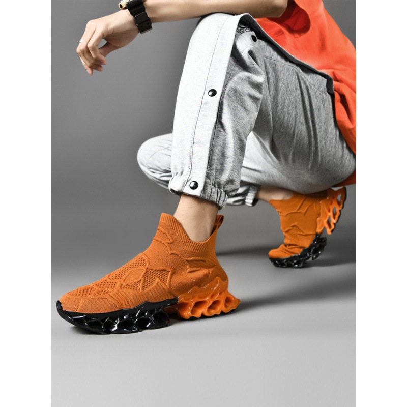 Men's Shoes Summer Breathable Mesh Fly-knit Sneakers foto 5