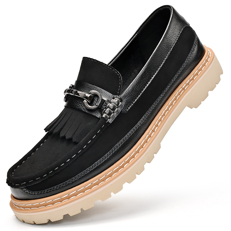 Men's Casual Shoes Genuine Leather Suede Genuine Leather foto 5