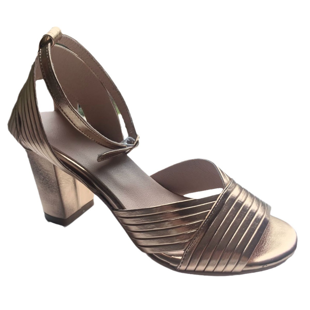 Summer Fashion High Heel Round Toe Women's Shoes Large Size Open Toe Breathable Sandals foto 2