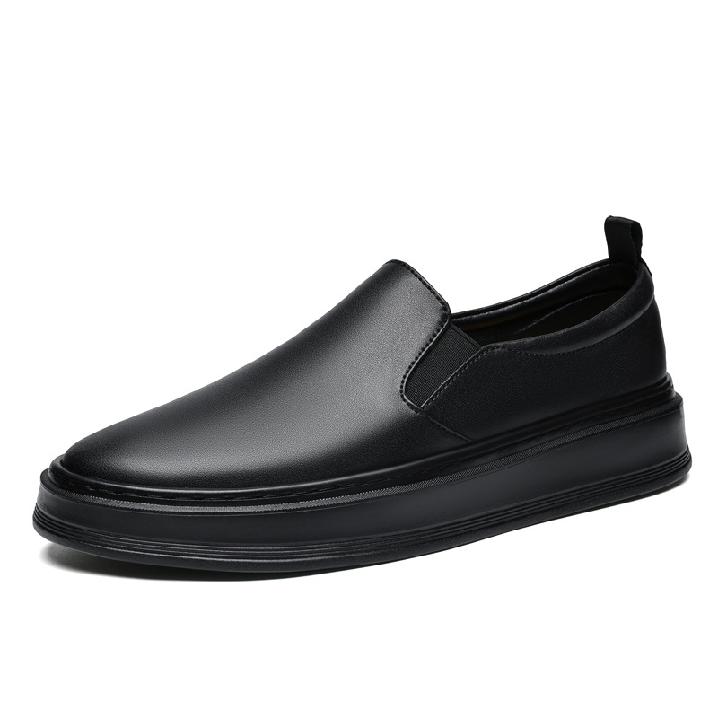 Fashion Men's Cowhide Noodle Casual Shoes