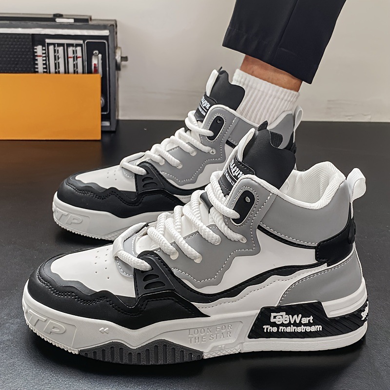 Men's Plus Size High-top Casual Sneaker Mid-top Sports foto 4