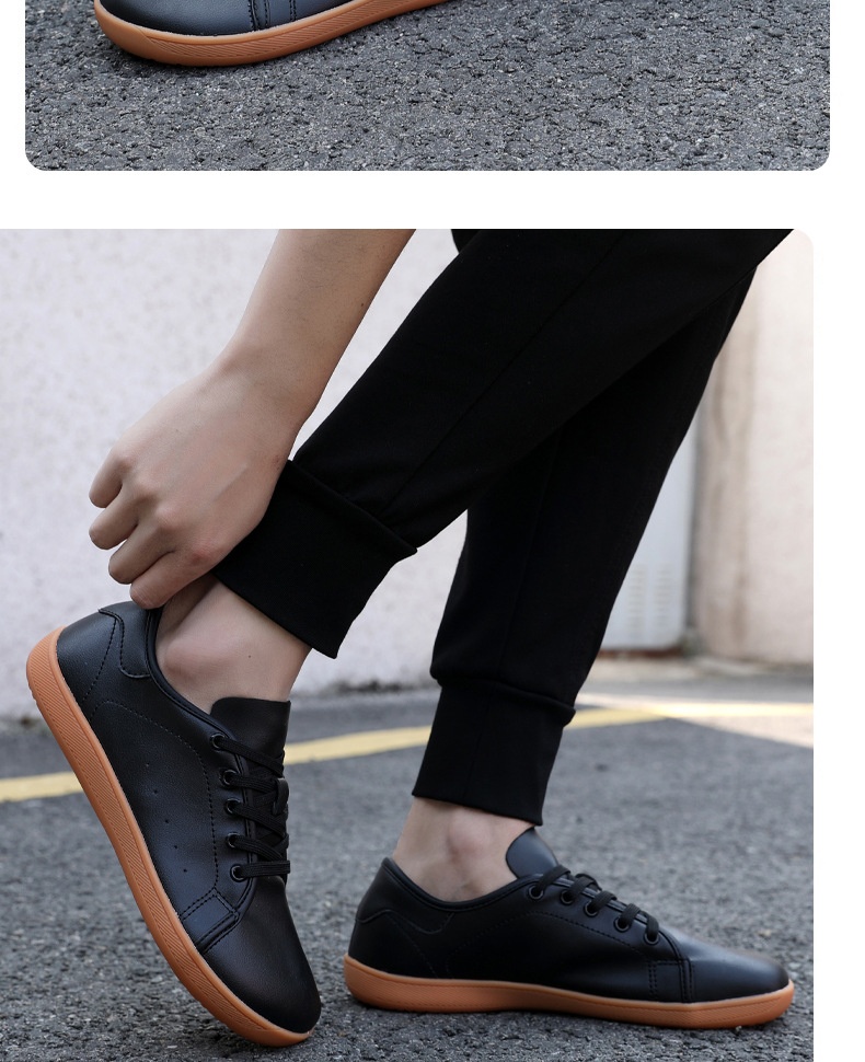 Wide Toe Shoes Leather Non-slip Breathable Outdoor Wide Last Breathable Shoes Loose And Comfortable foto 2
