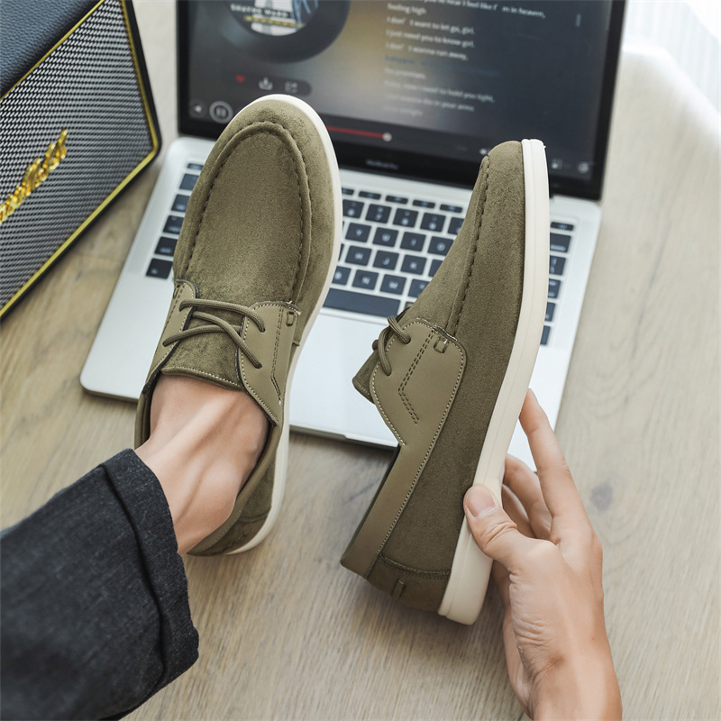 Mens Casual Low-top Lace-up Shoes foto 2