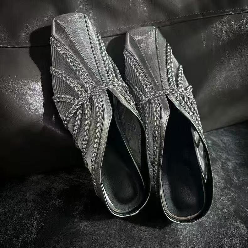 Fashionable Breathable Closed-toe Half-slipper For Women foto 2