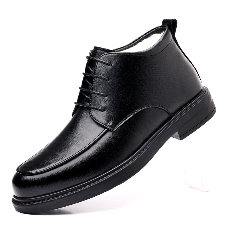 High-top Casual Winter Fleece-lined Warm Lace-up Cotton Shoes foto 5