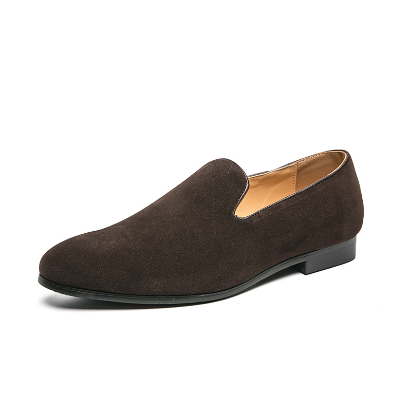 British Leather Shoes Matte Leather Gommino Men foto 2