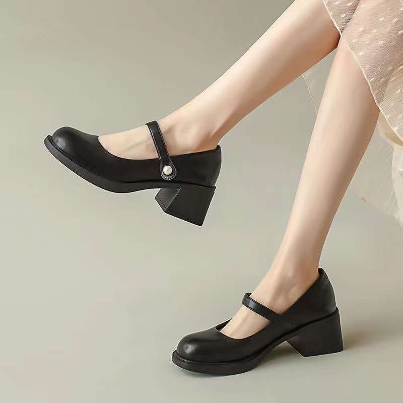 New Spring Loafers British Style Versatile Single-layer Shoes foto 4