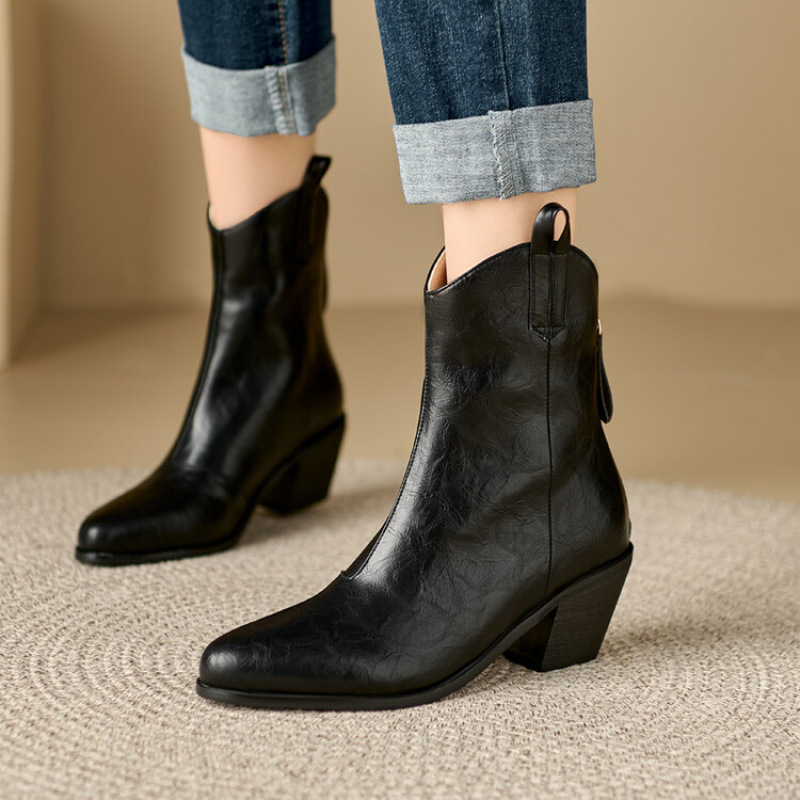 Women's Square Heel Fashion Boots foto 4