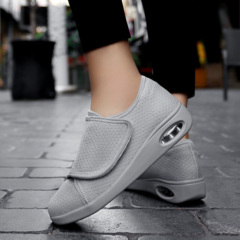 Breathable Mesh Anti-slip Wear-resistant Velcro Sneakers For Middle-aged And Elderly Sports Leisure foto 4