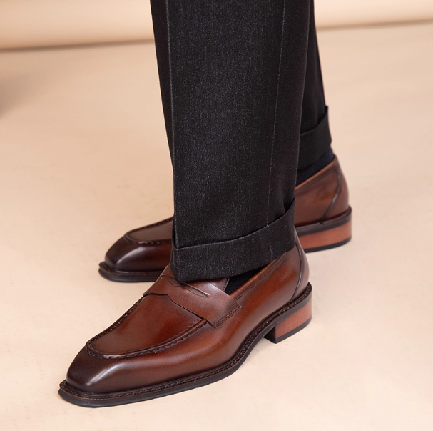 Men's Genuine Leather Outdoor Casual Shoes foto 2