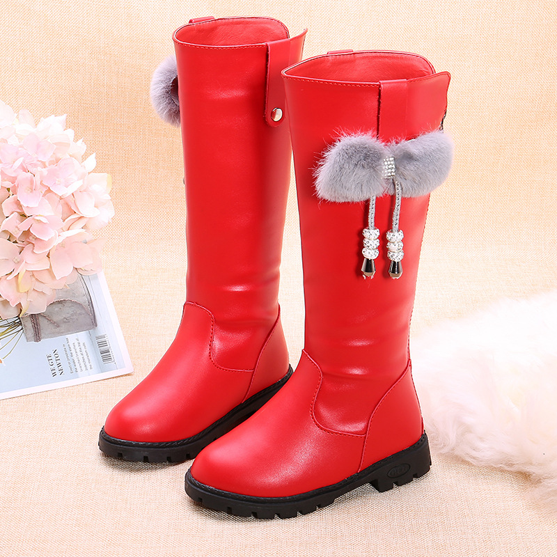 New Children's Velvet-lined High-top Boots foto 3