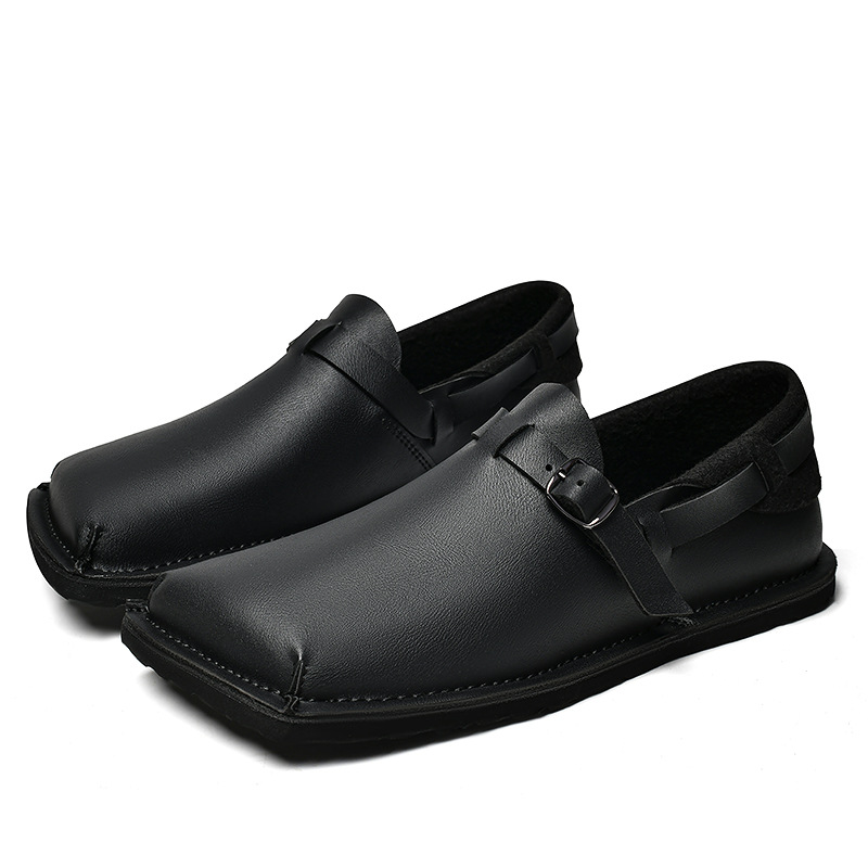 Large-size Soft-soled Soft-leather Fashionable Mens Leather Shoes foto 3