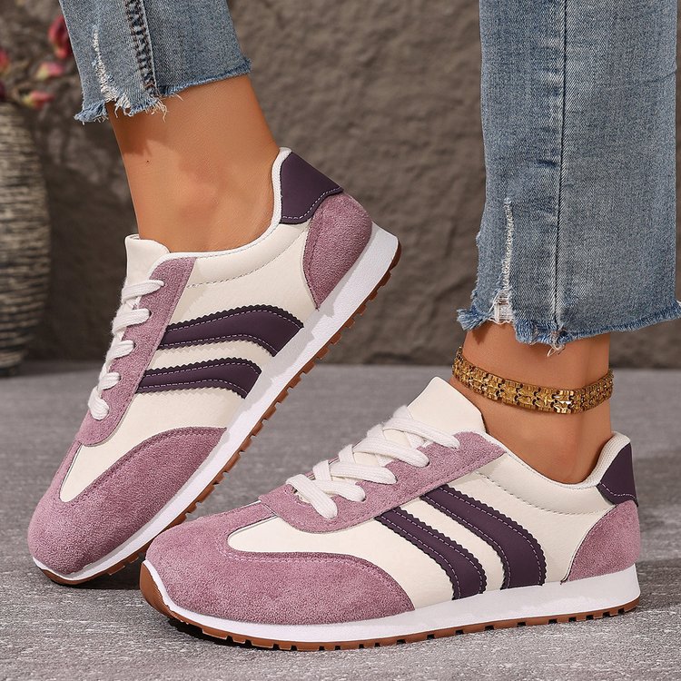 Outerwear Lace-up Color-block Casual Athletic Shoes foto 2