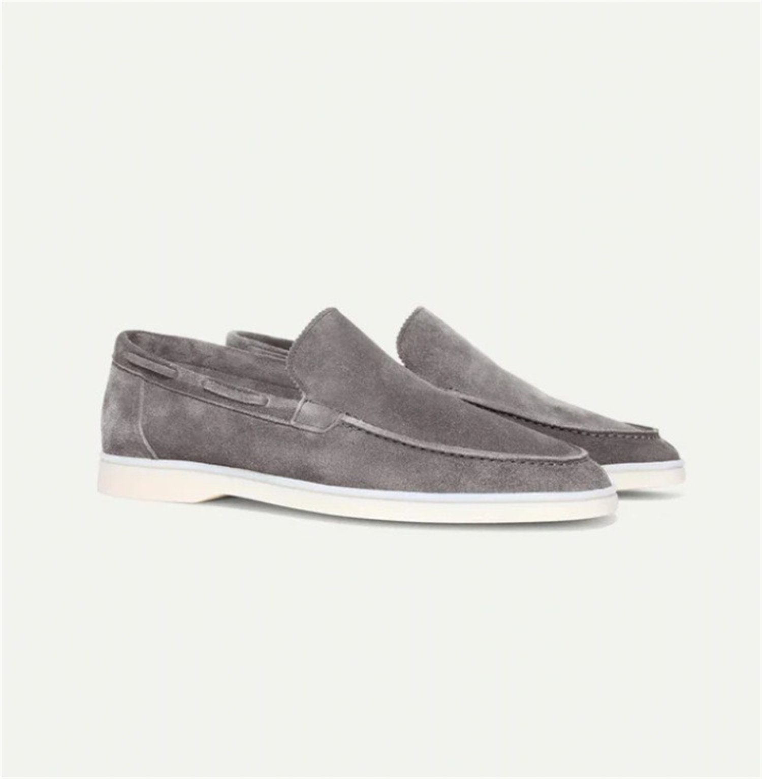 One-pedal Driving Flat Shoes With Frosted Suede foto 4
