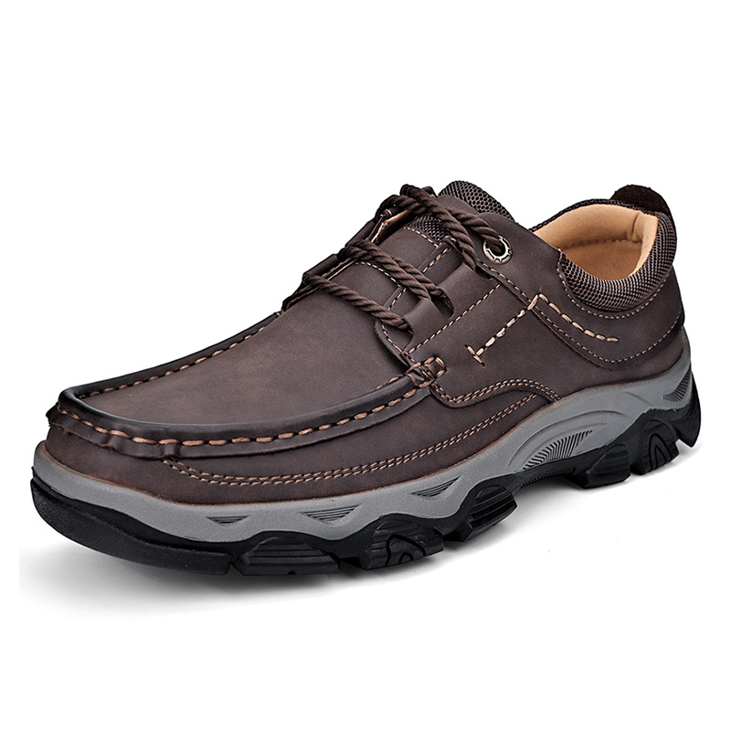 Male PU Plus Size Leather Shoes Outdoor Hiking Shoes foto 4