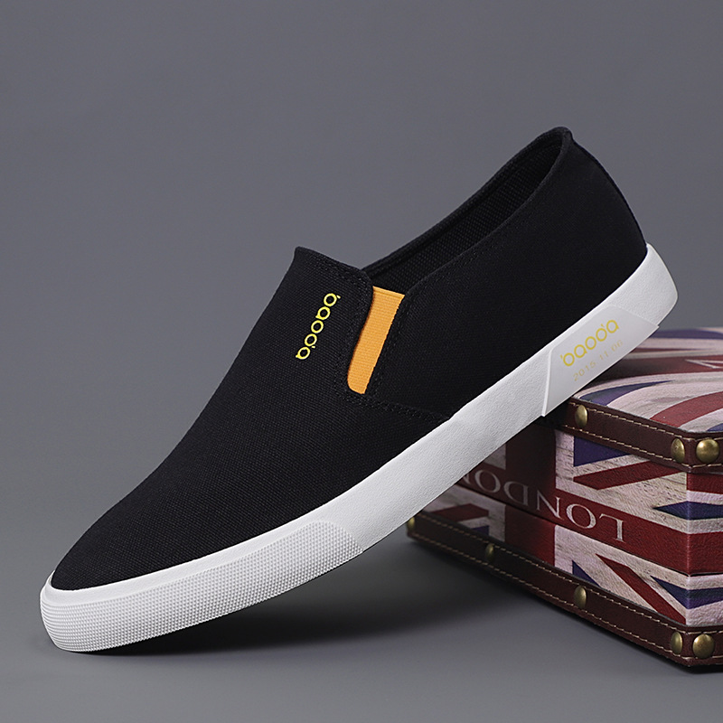 Men's Slip-on Canvas Shoes Classic All-match Soft Board Shoes foto 2