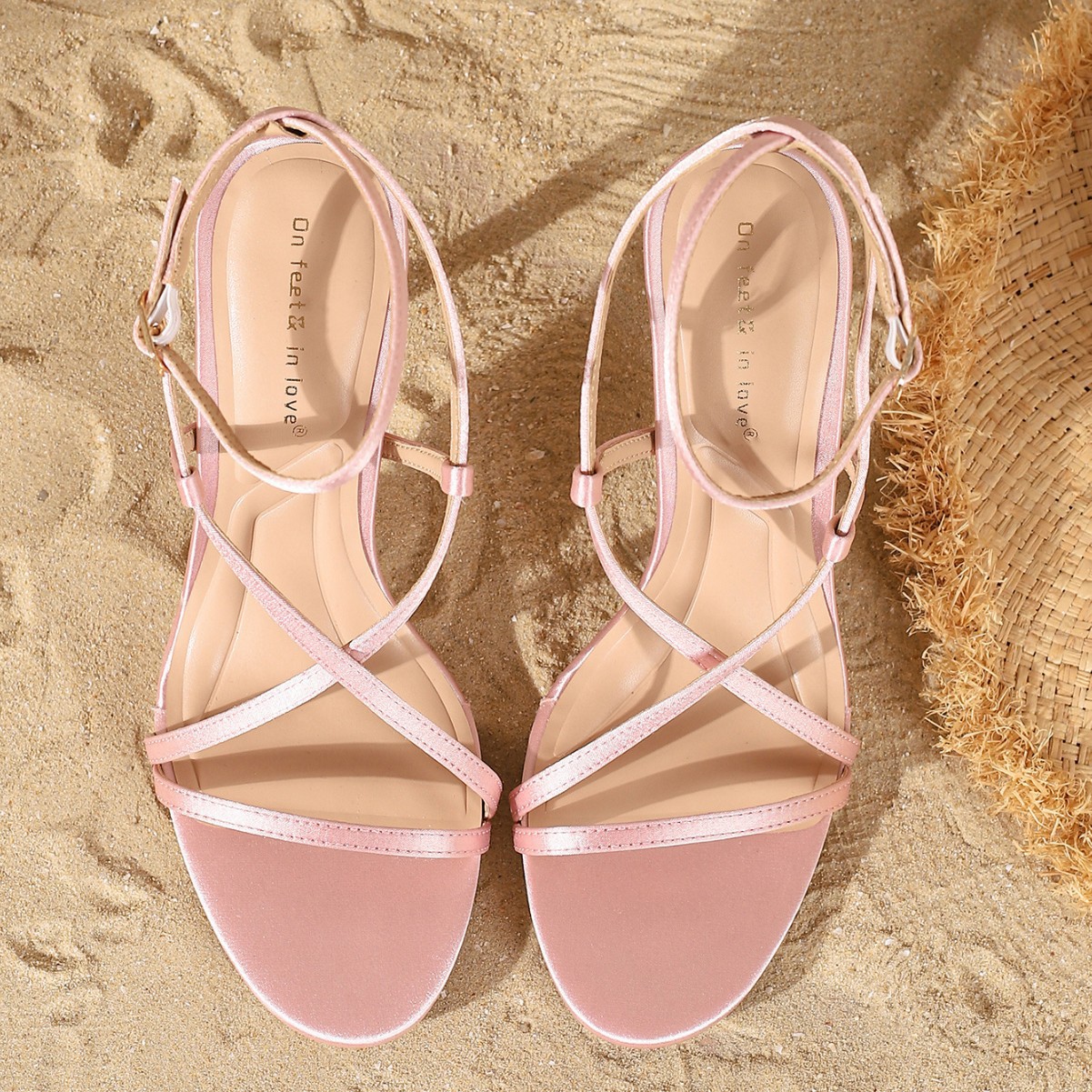 New High Heel Women's Shoes Thin Cross Straps With Roman Stiletto Heel foto 4