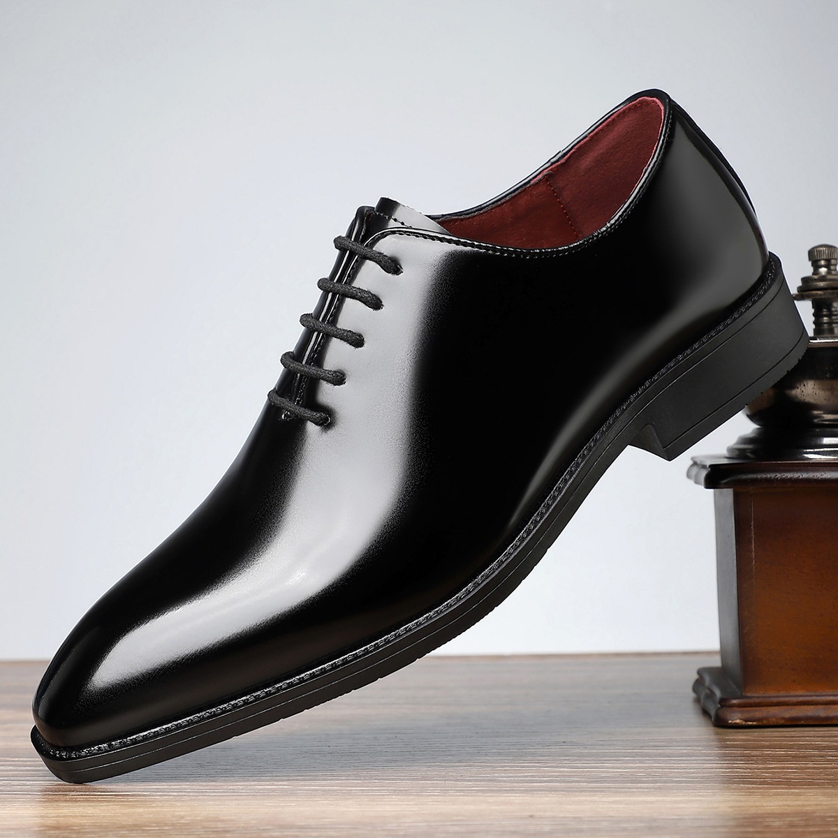 British Style Fashion Business Glossy Pointed Toe Comfortable All-matching Men's Shoes foto 5