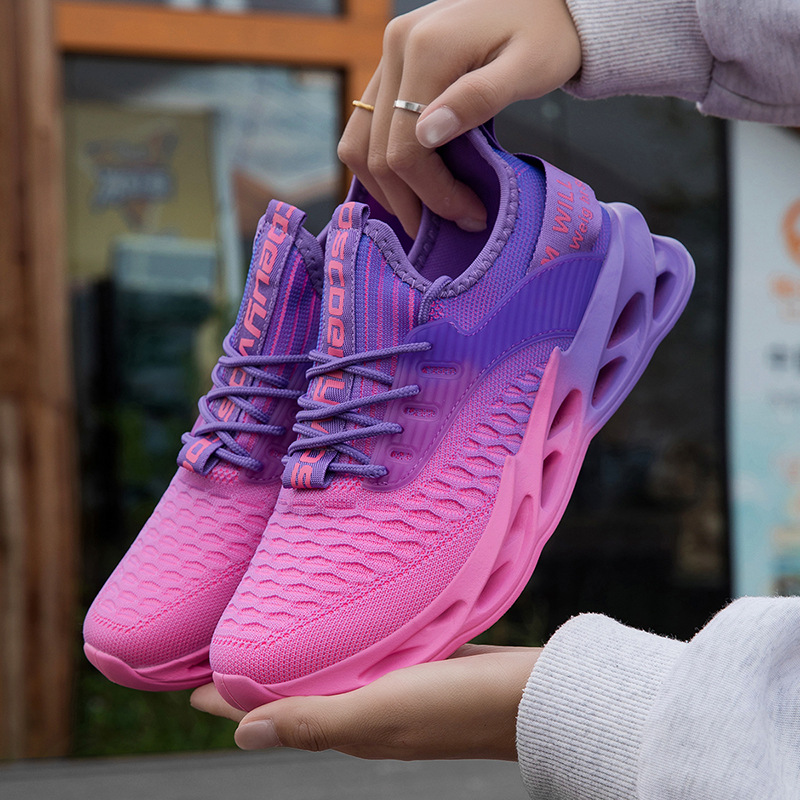 Couples Flyknit Plus-Size Casual Running Shoes foto 5