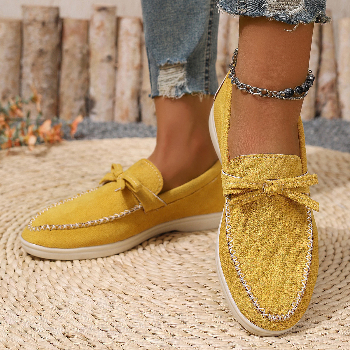 Fashion Casual Flat Suede Pumps foto 2
