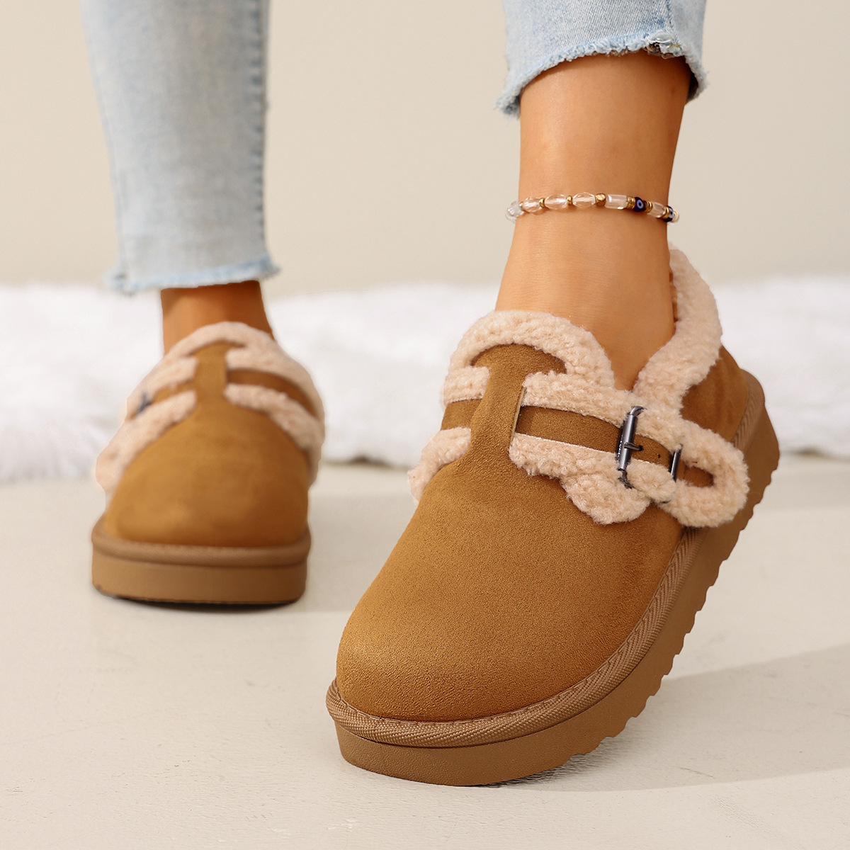 Season New Retro Platform Cotton Shoes For Women foto 4