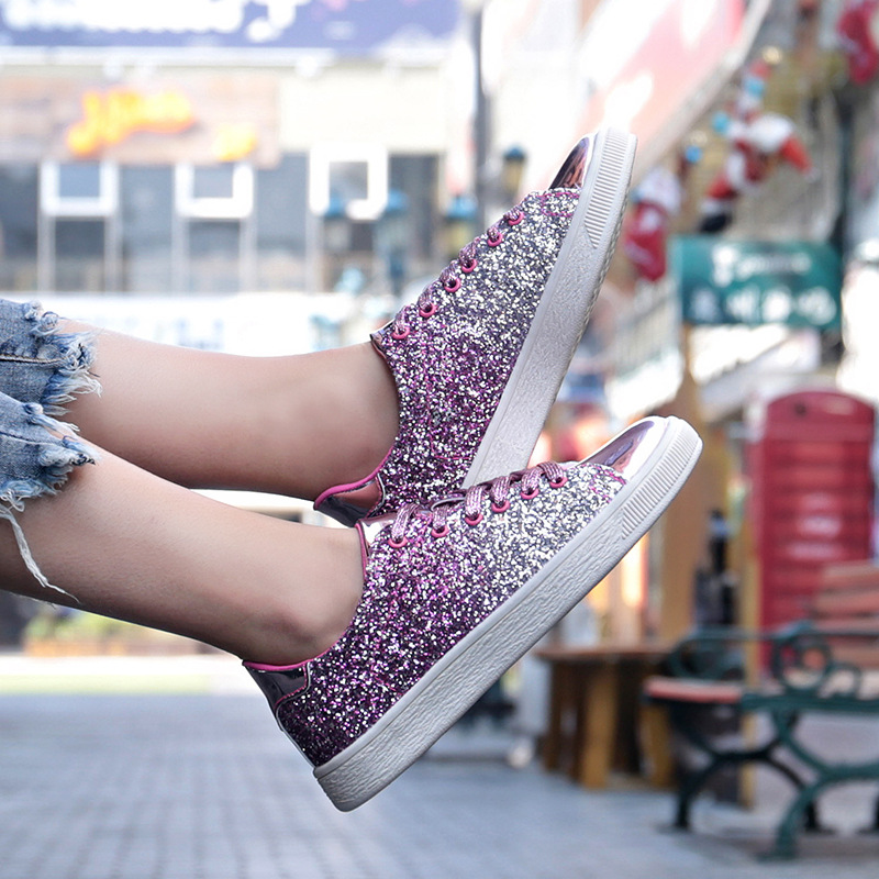 Women's Colorful Sequins Casual Low-top Shoes foto 3