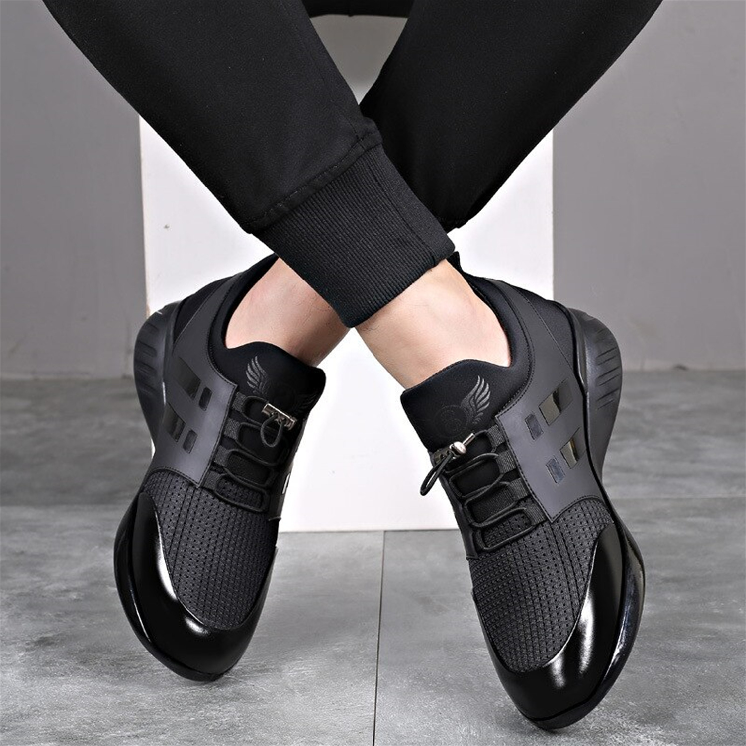 Men's Inner Height 8cm Large Casual Shoes foto 3