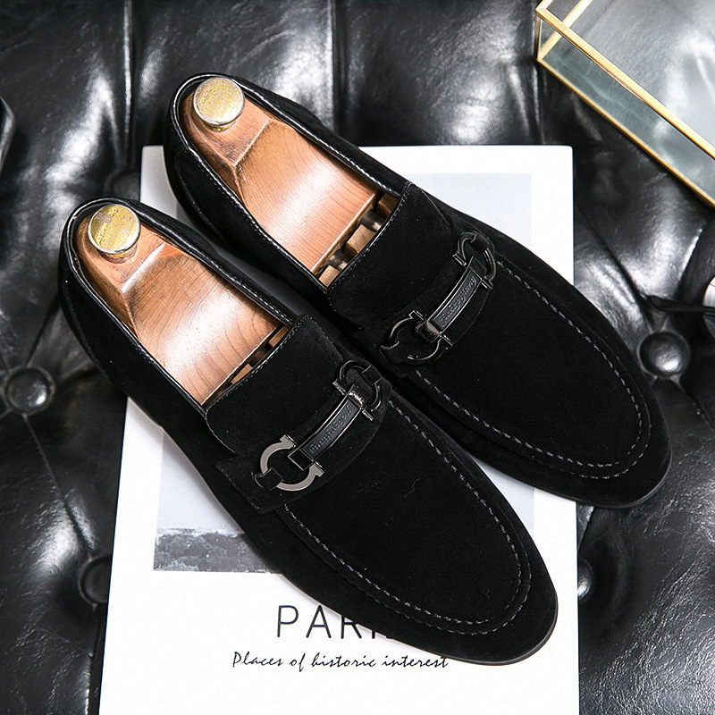 Spring Men's Matte Leather Shoes foto 2
