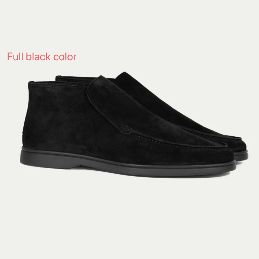 Men's High-top Suede Loafers With Slip-on Design foto 2