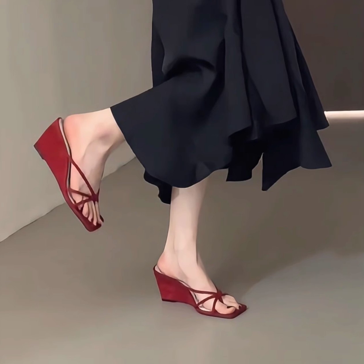 Women's Fashion New Arrival Petite-Strap Plus-Size Flip-Flops foto 4