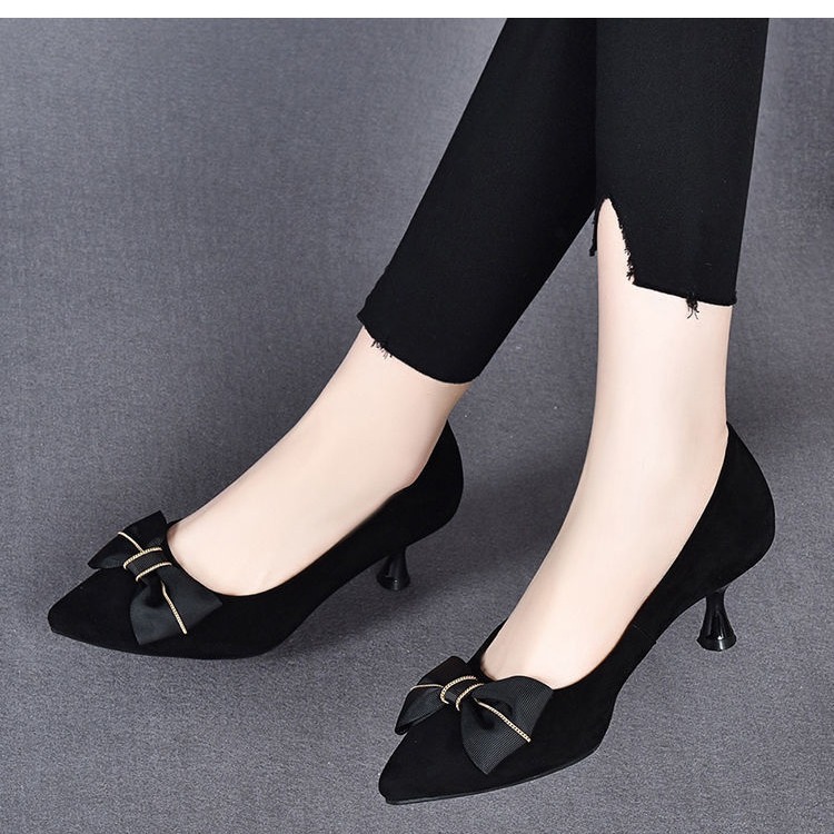 Womens Korean-style Matte Versatile Fashionable Pumps foto 2