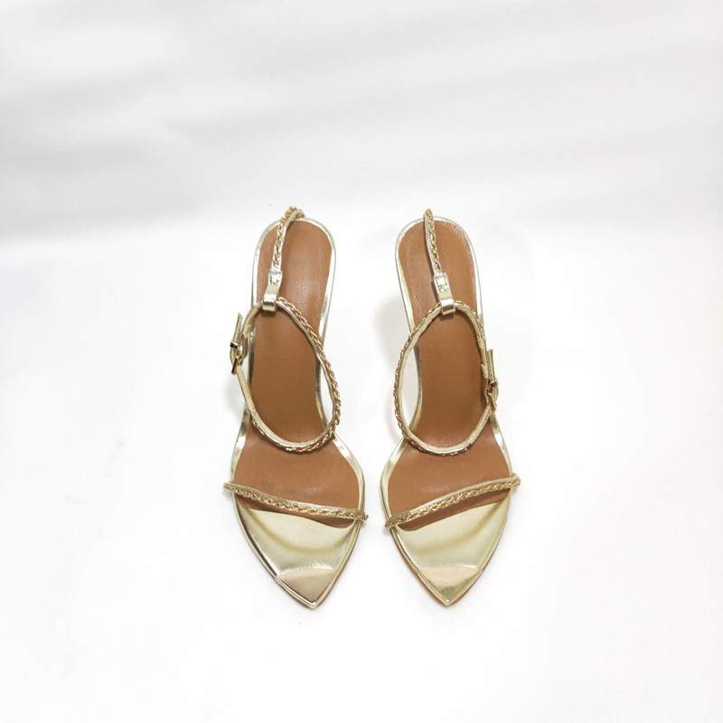 Fashion Sandals Pointed Toe Bare Chain foto 4