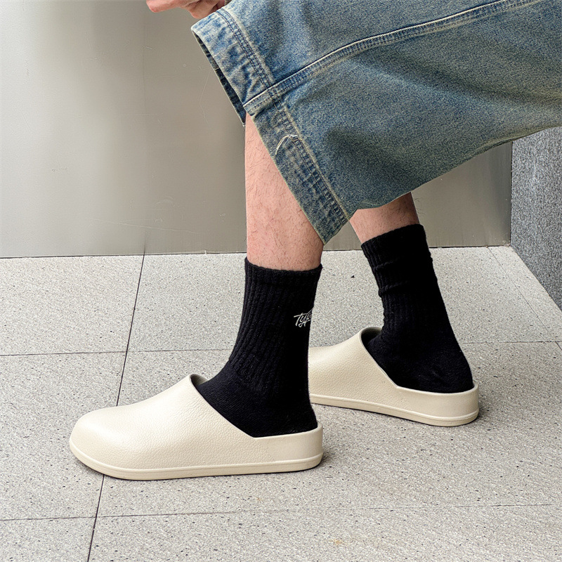 Baotou Semi-slipper High-style Couples No-hole Sandals foto 5