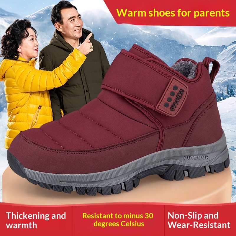 Fleece-lined Thermal Cotton Shoes For Men foto 3