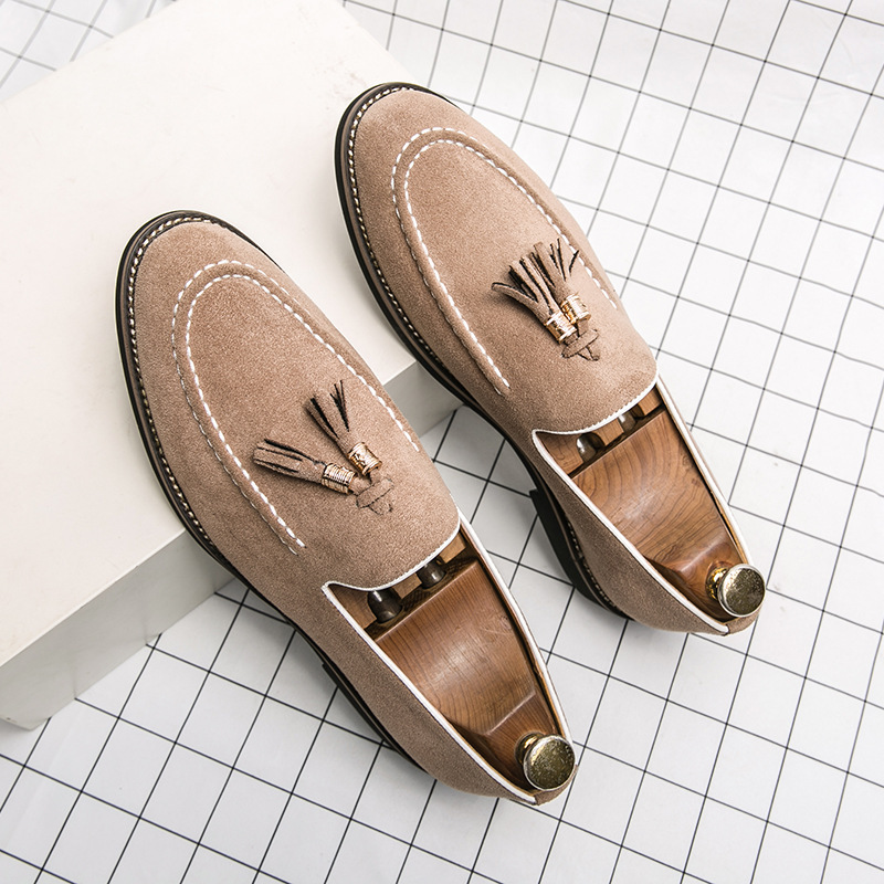 Men's Matte Leather Fashion Shoes foto 4