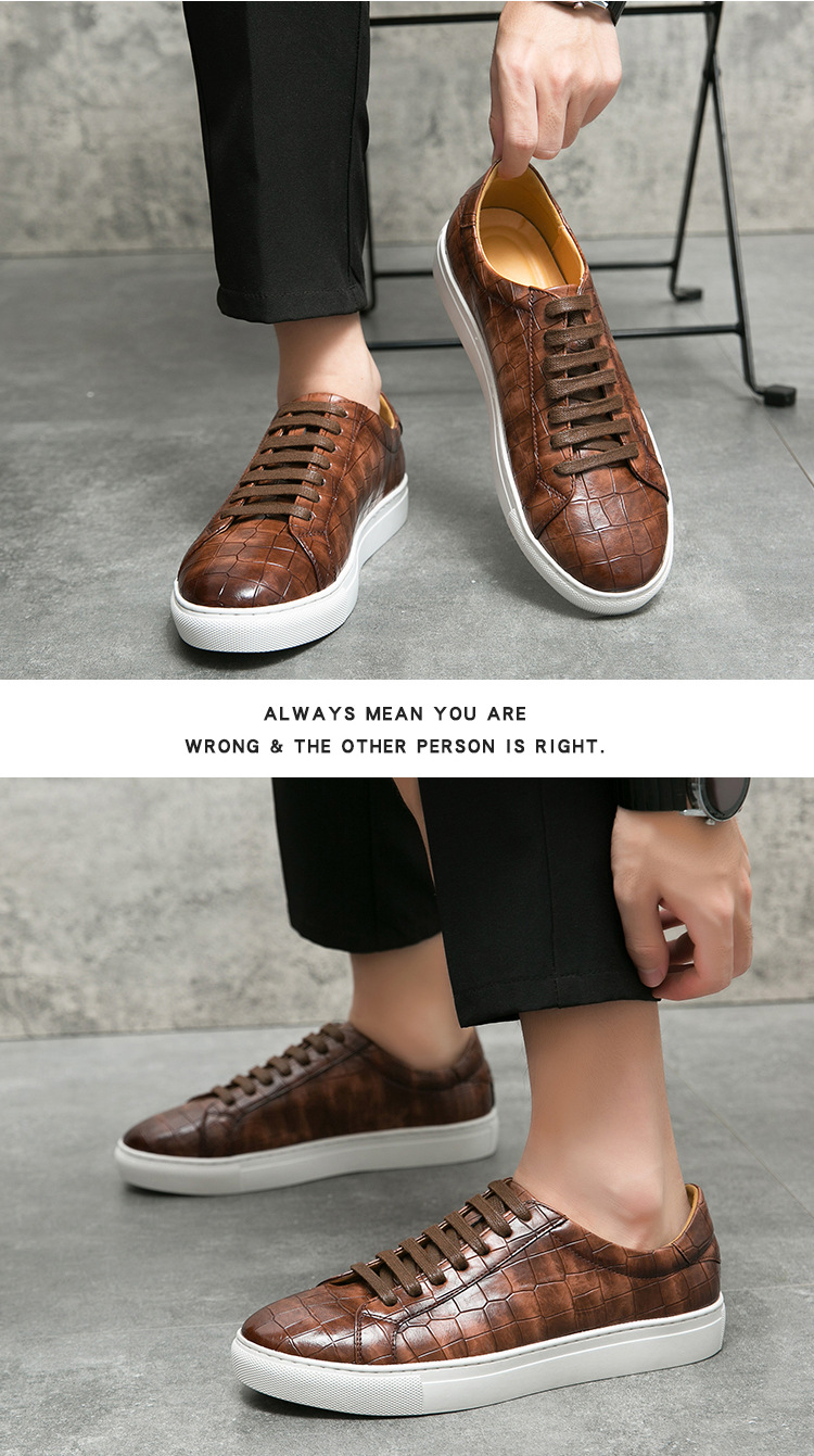 Wear-resistant Trendy Breathable Personality Fashion Casual Shoes Men foto 5