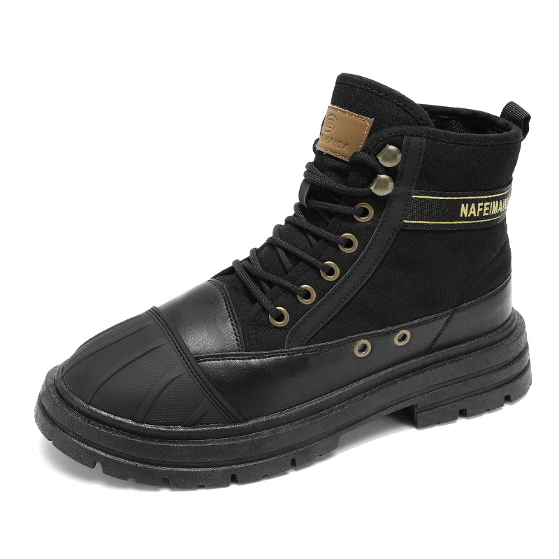 Men's New High-top Martin Boots British Style foto 5