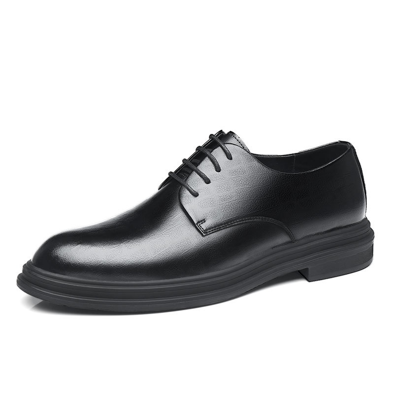 Height Increasing Insole Breathable Calf Leather Shoes foto 2