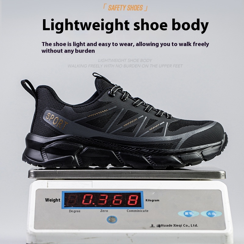 Anti Smashing And Puncture Lightweight Soft Soled Steel Toe Work Shoes foto 2