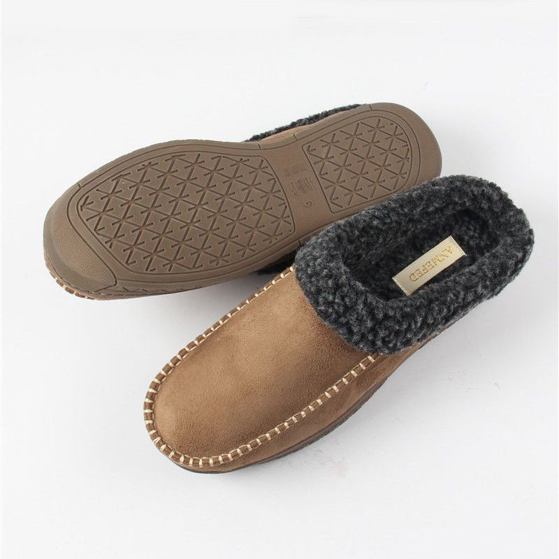 Mens Cotton Slippers For Outdoor Use Winter Home Wear foto 5