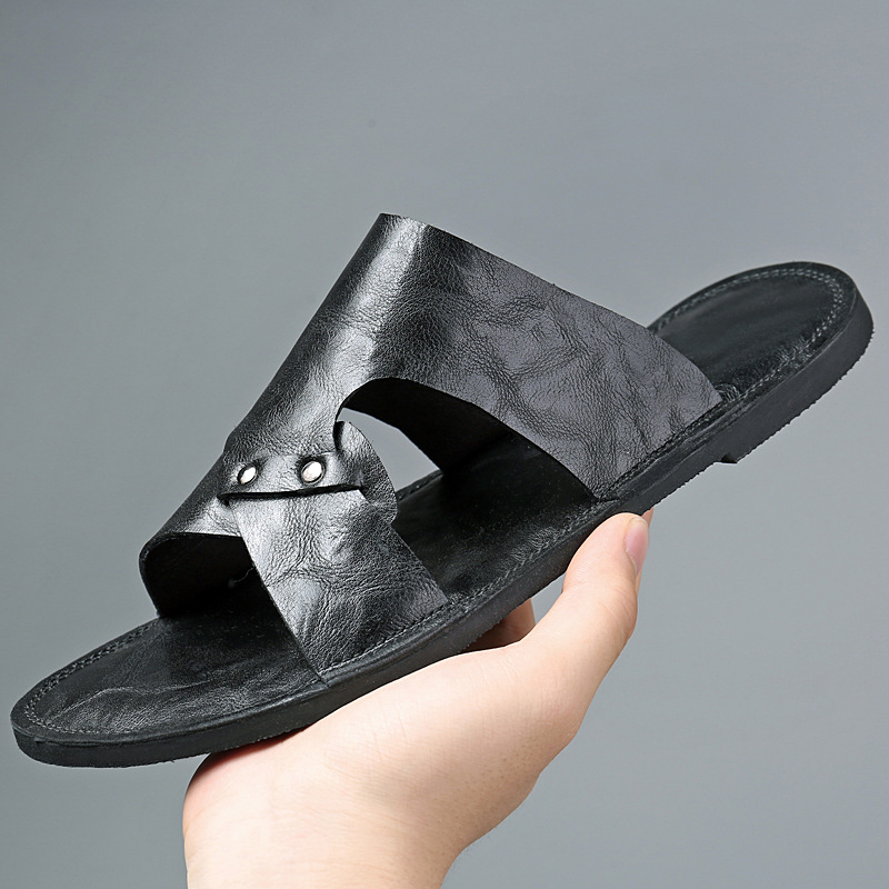 Mens European And American-style Vintage Beach Sandals foto 4
