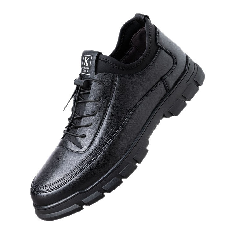 Business Formal Leather Shoes Black Casual Soft Upper foto 2