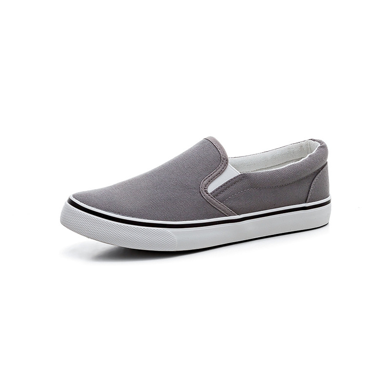 Gray Slip-on Canvas Shoes Fashionable For Both Men And Women foto 5